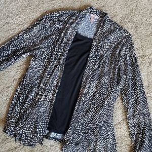 NWOT Layered print jacket and top combo size 3XL
